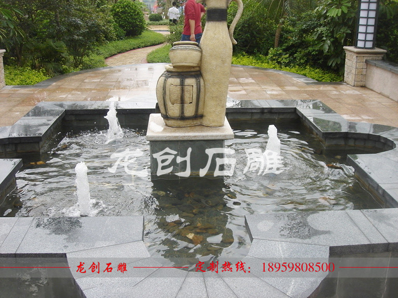 廣場(chǎng)石雕噴泉