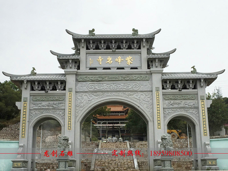 石牌坊雕刻廠家如何計(jì)算石雕山門牌坊價格